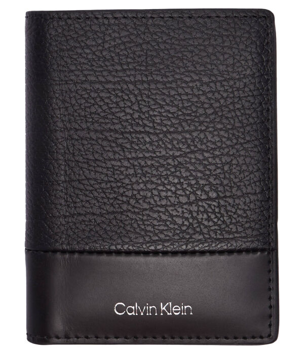 

Кожаный кошелек Calvin Klein, черный