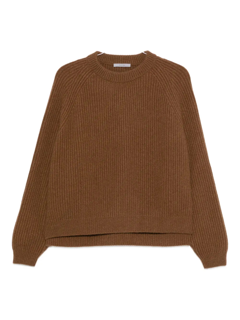 

Рифленый свитер с круглым вырезом Dusan, коричневый