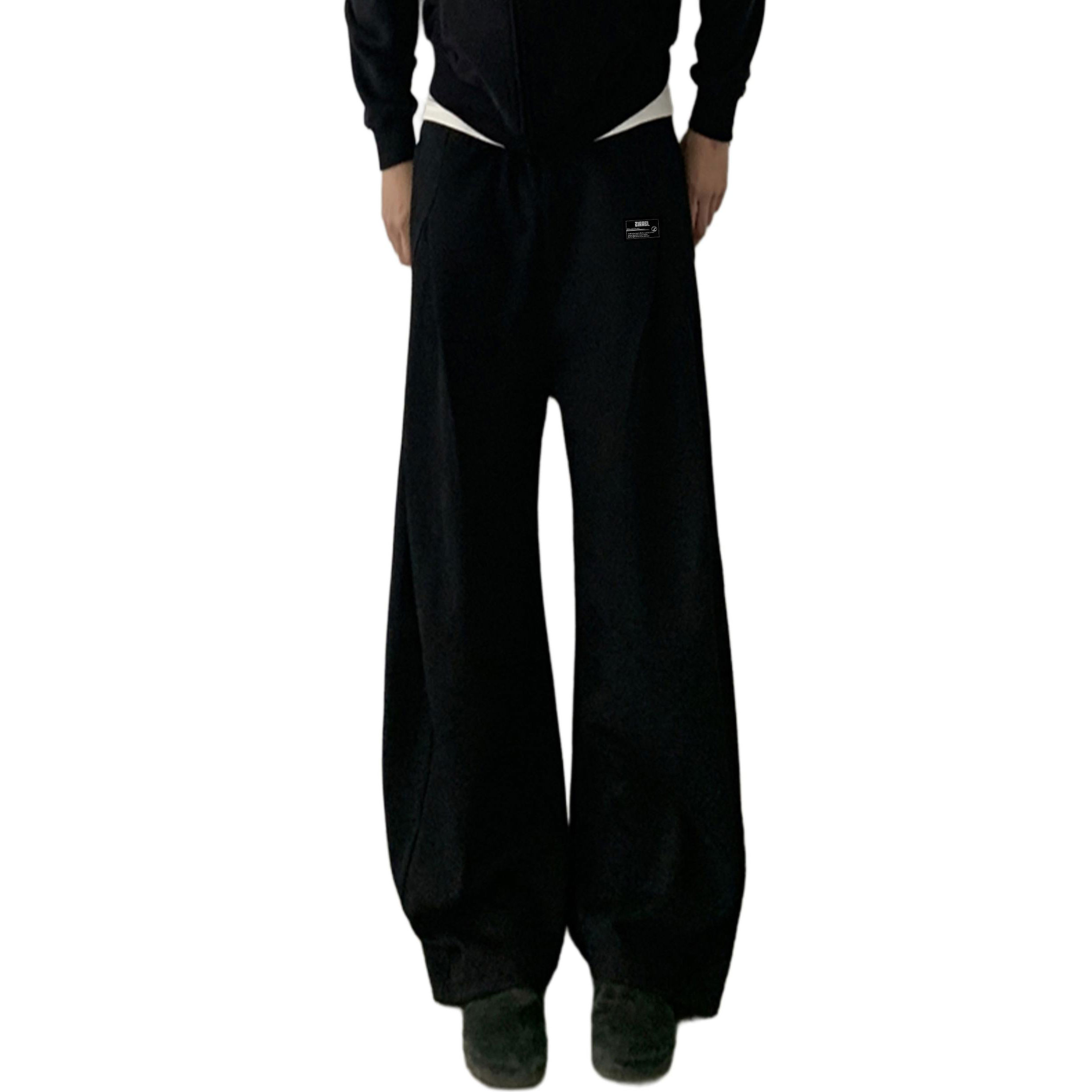 

Вязаные спортивные штаны Unisex ZIAREL, черный with removable logo