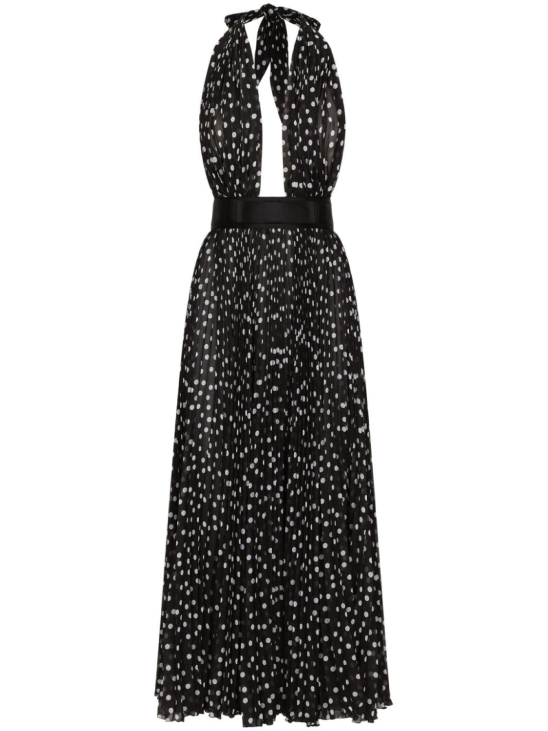 

Dolce & Gabbana платье в горох, черный