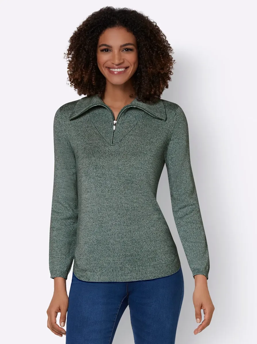 

Casual Looks Тройер "Свитер", цвет Petrol-Jade-Meliert