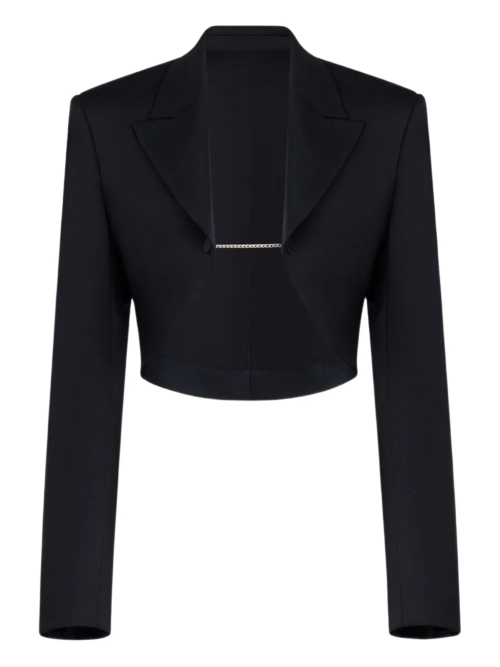 

Укороченный жакет с застежкой-цепочкой Alaïa, черный