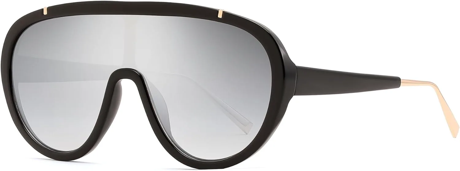 

Солнцезащитные очки FEISEDY для женщин, увеличенная цельная оправа, защита от УФ-излучения UV400, модные ретро-очки, модель B2580, Gradient Purple Mirrored