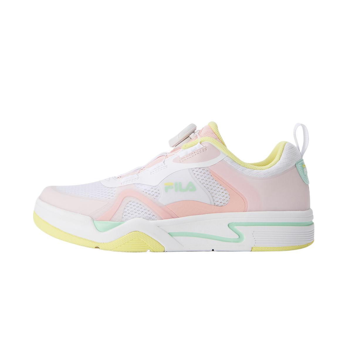 

FILA KIDS Противоскользящие износостойкие низкие детские повседневные кроссовки fresh pink/FILA white kids'