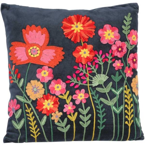 

Декоративная подушка Casa Moro Livia mit Blumenschau, 40x13x40 см, темно-синий