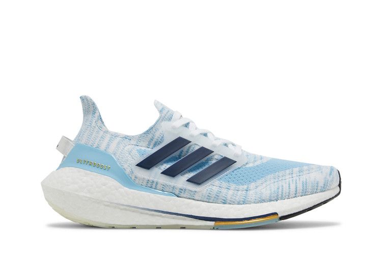 Кроссовки adidas UltraBoost 21 'White Clear Blue', белый — фото 2
