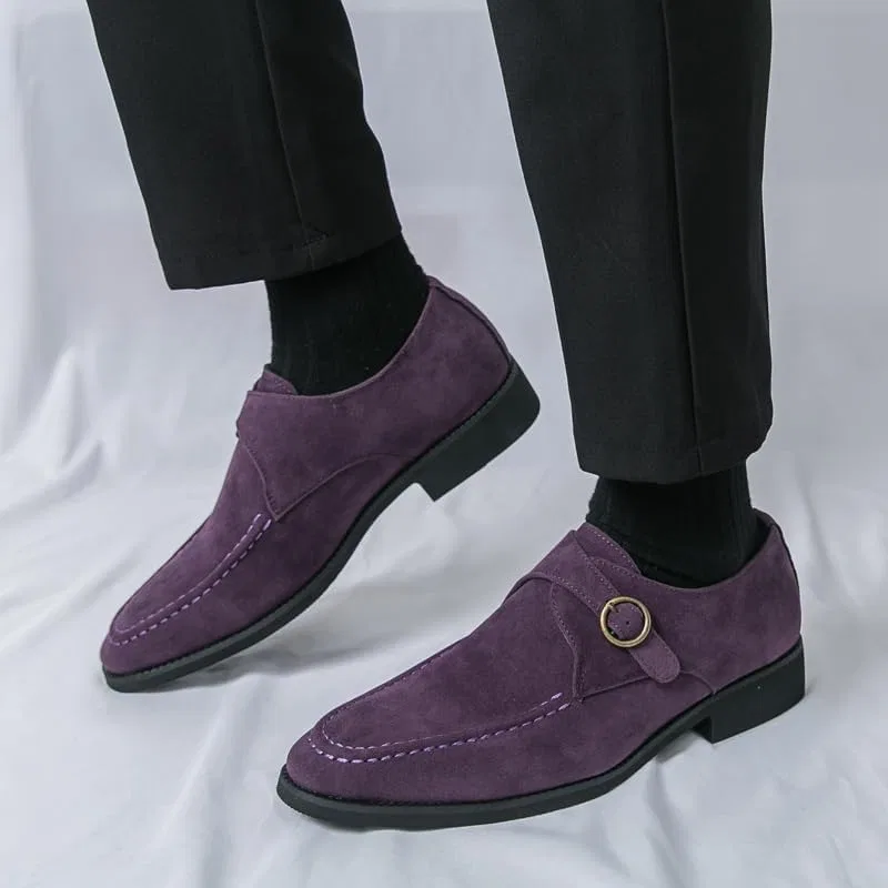 Лоферы Monk Straps Purple, размер 38-46 Senlongbao — фото 4