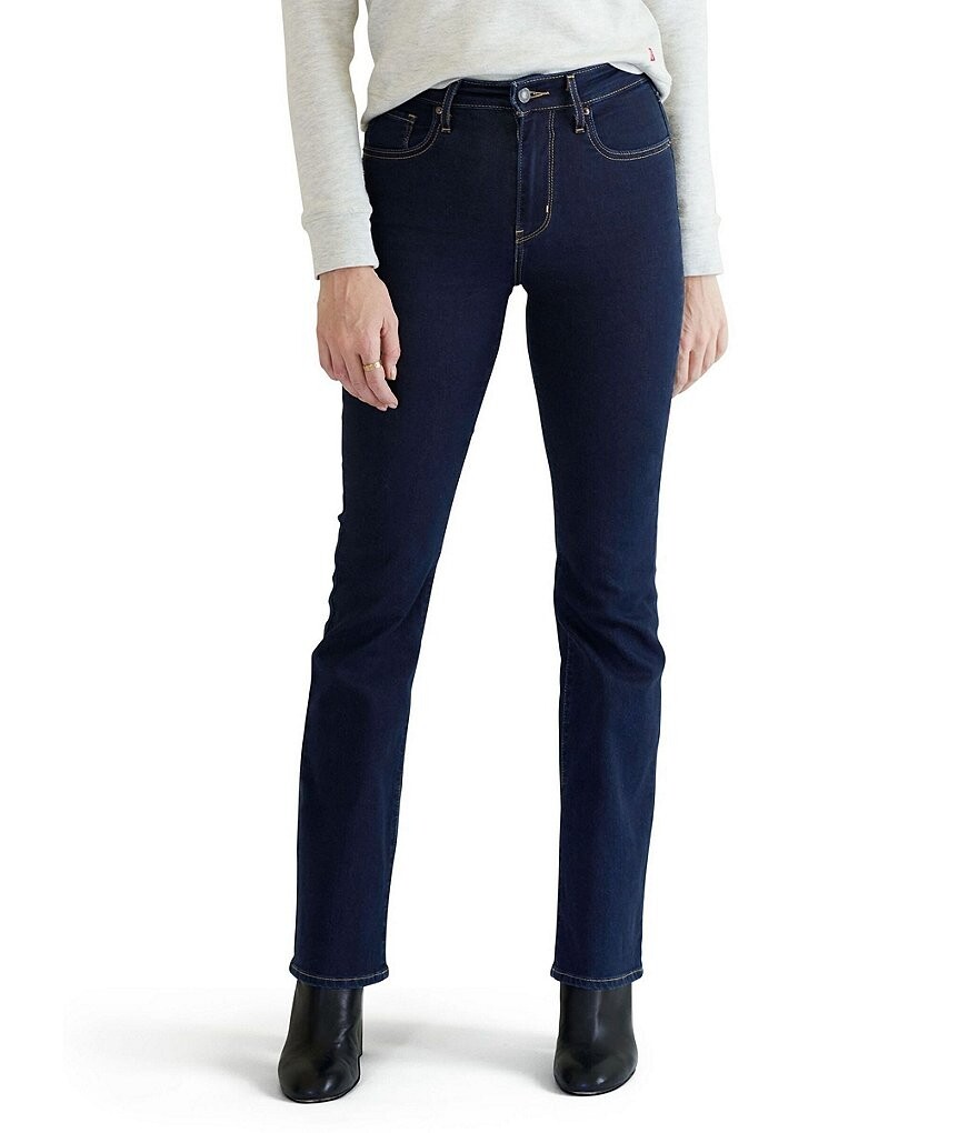 

Levi's 725 High Rise 32Джинсы Bootcut по внутреннему шву, синий