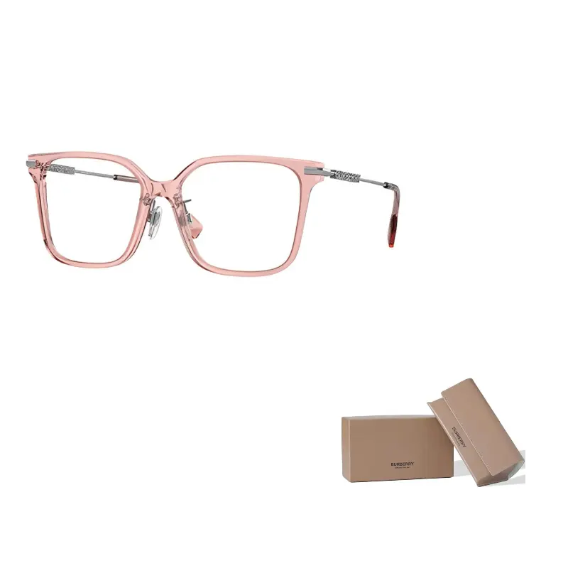 

Burberry Пластиковая оправа квадратной формы для очков женская, 4069-Pink Silver