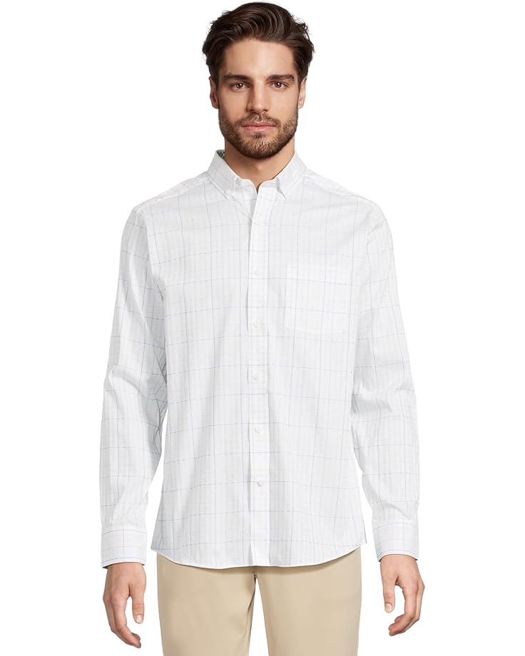 

Рубашка Johnston & Murphy Xc4 Windowpane Shirt, цвет White Multi