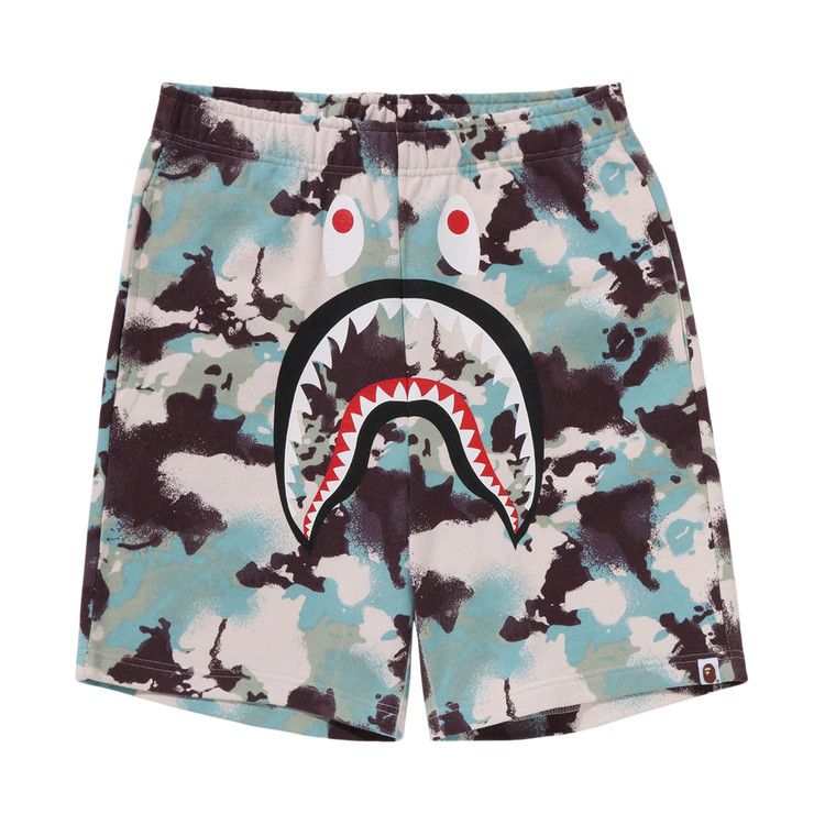 

Спортивные шорты BAPE Map Camo Regular Fit Shark Sweatshorts, Multicolor