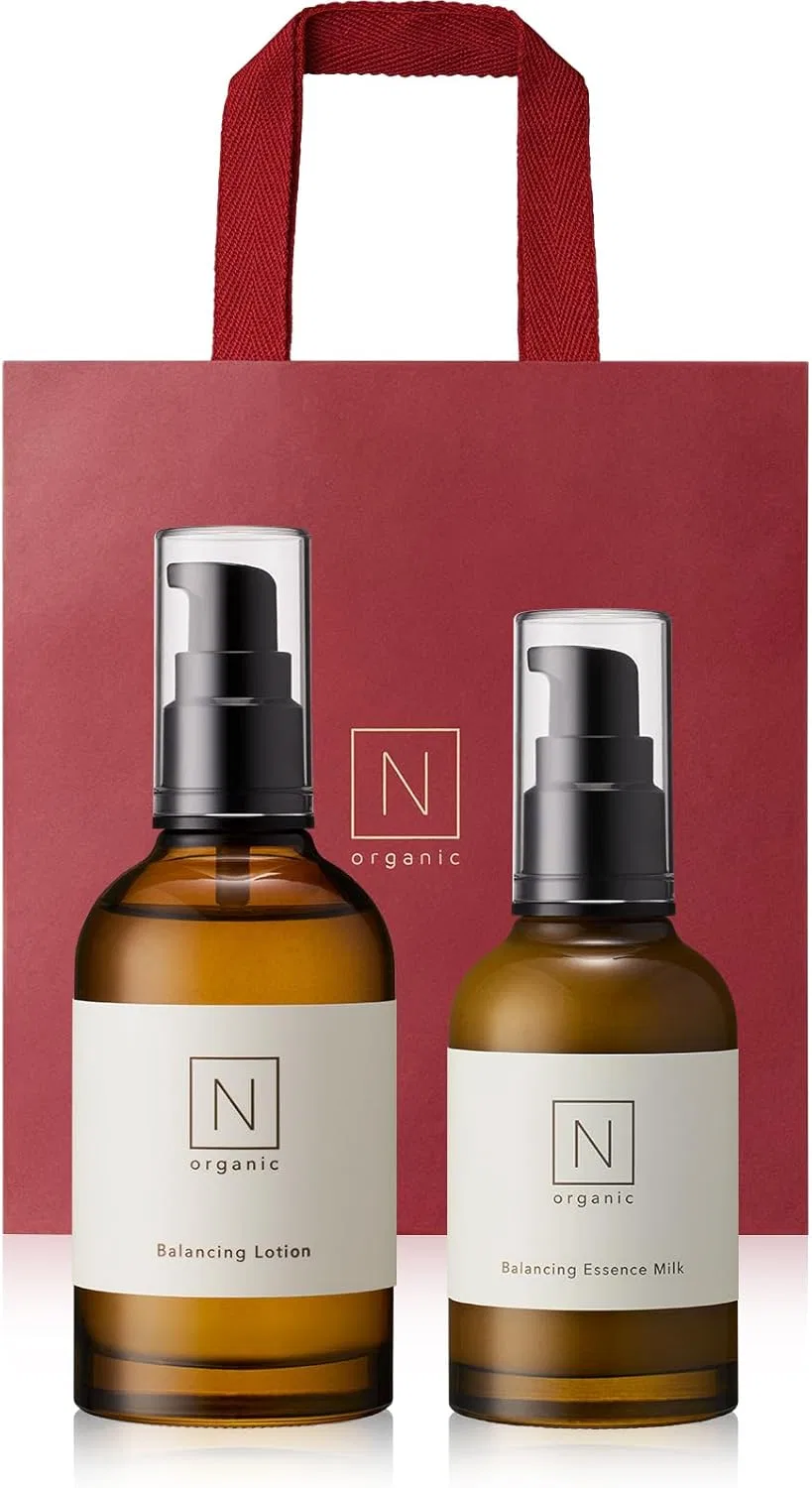 Набор для лица N Organic Basic Skincare Set (Лосьон и Эмульсия) с подарочной сумкой, 2 предмета, цитрусовый аромат