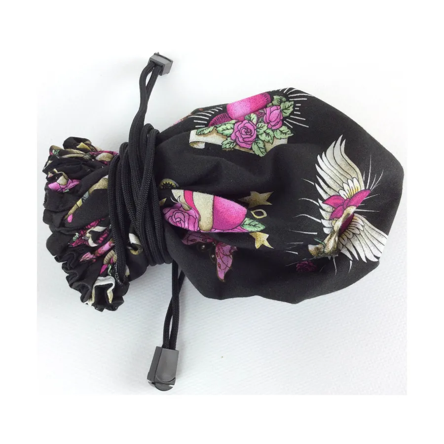 

Черепа, сердца и цветы с черным, Candi's Carryall Dice Bags