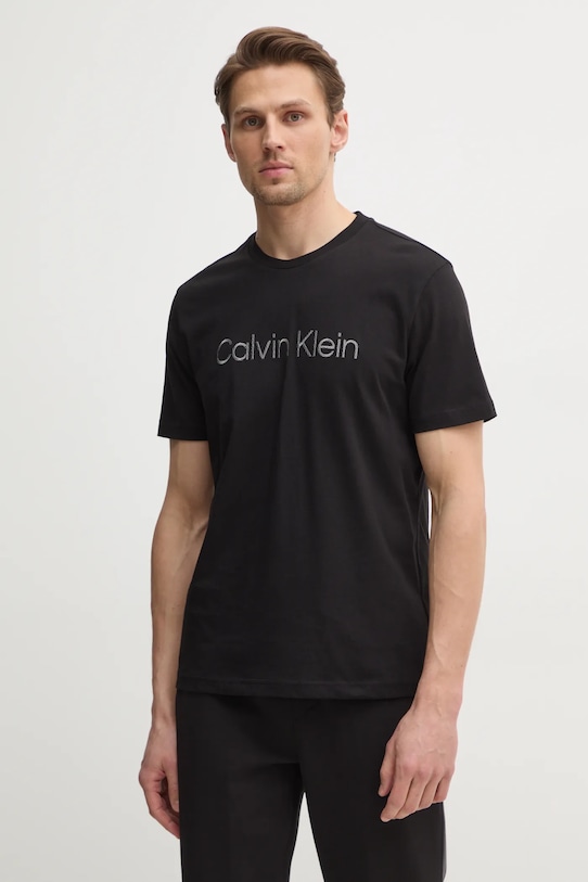 

Хлопковая футболка Calvin Klein, черный