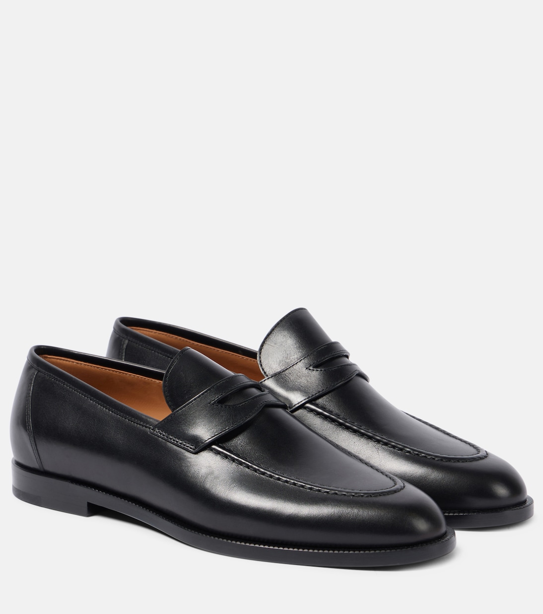 Лоферы Sergio из кожи Loro Piana, черный