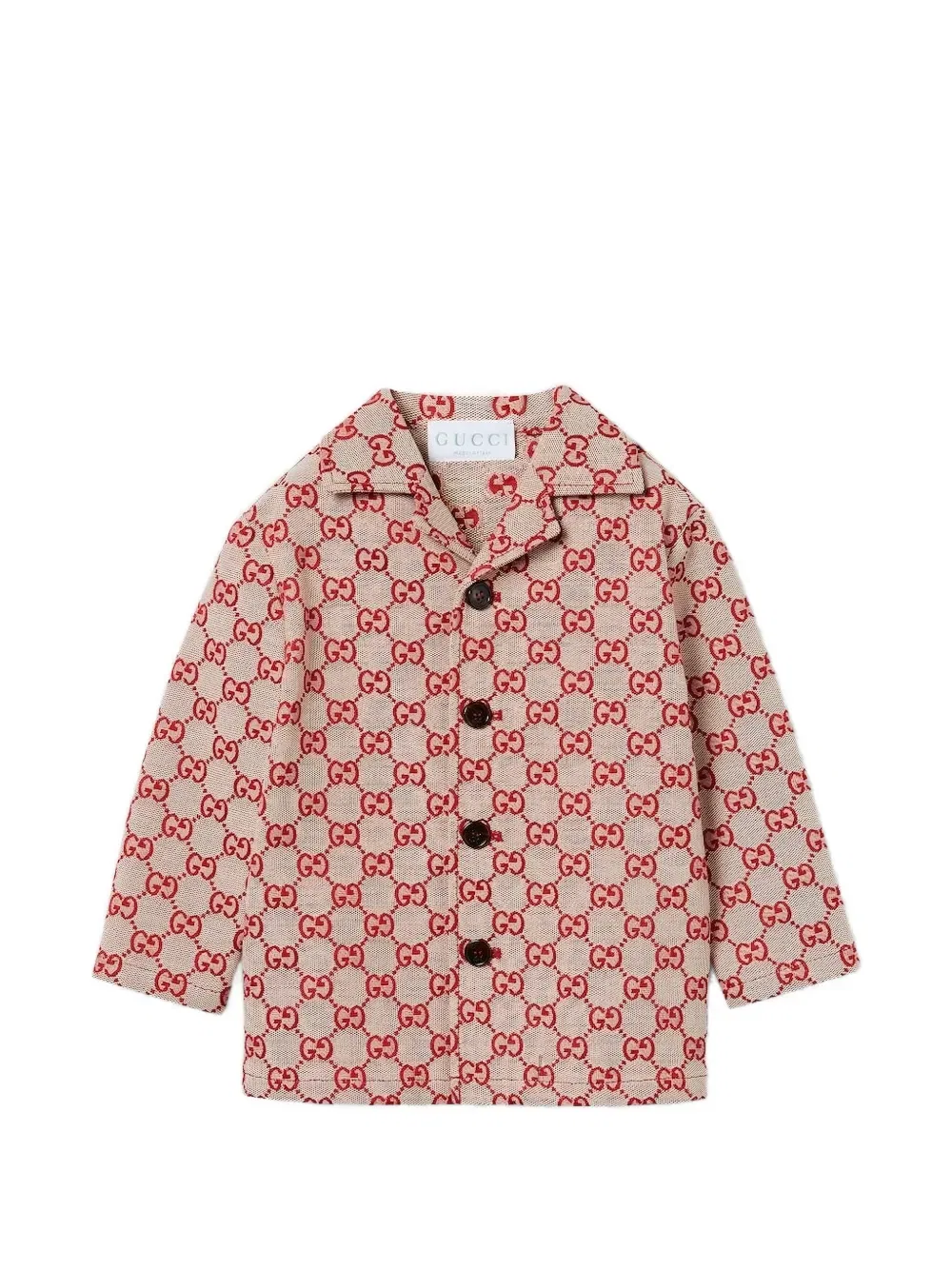 Блейзер с монограммой Gucci Kids, красный