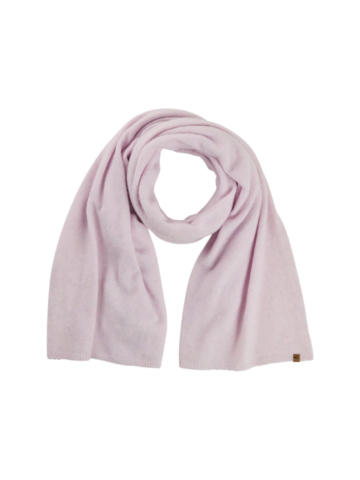 

Вязаный шарф из смесовой шерсти фиолетового цвета Camel Active