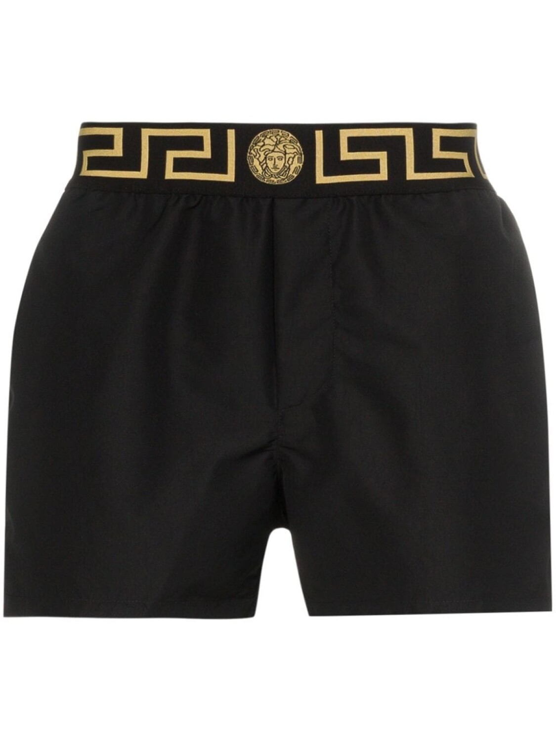 

Versace плавки-шорты с принтом Greca, черный