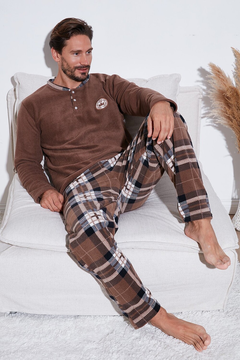 

Пижамный комплект REGULAR FIT SET Buratti, коричневый