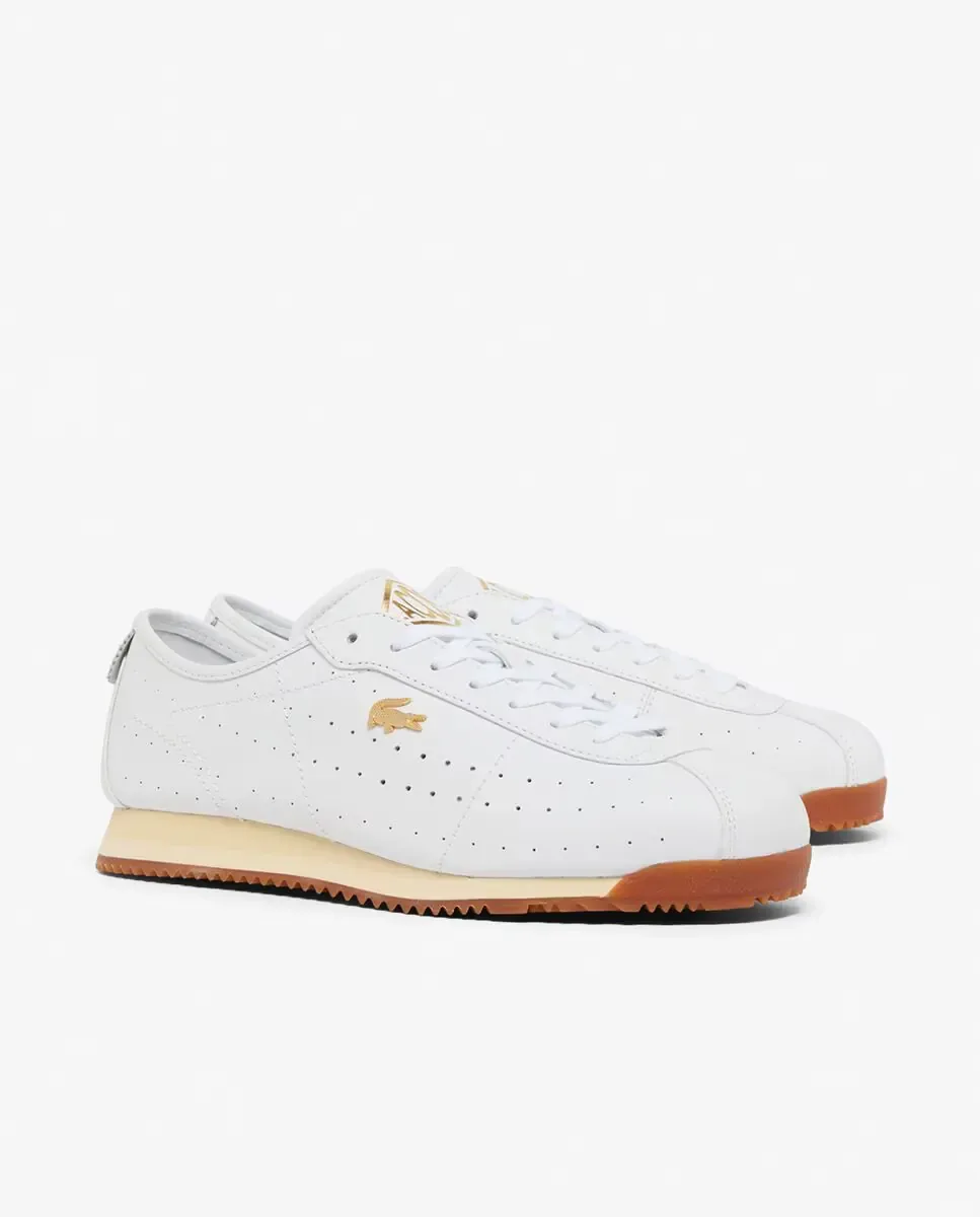 Lacoste Мужские кожаные кроссовки Club-Low белого цвета — фото 3