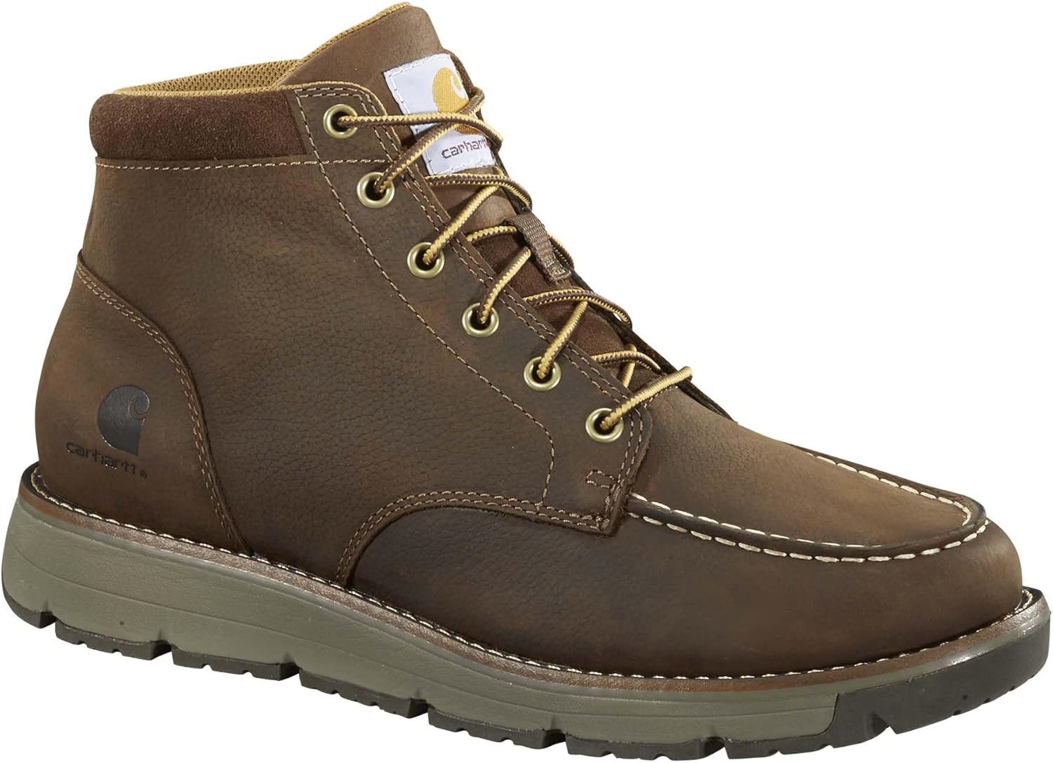 Carhartt мужские рабочие ботинки Millbrook со стальным носком и мокасиновым клином, Dark Brown — фото 2