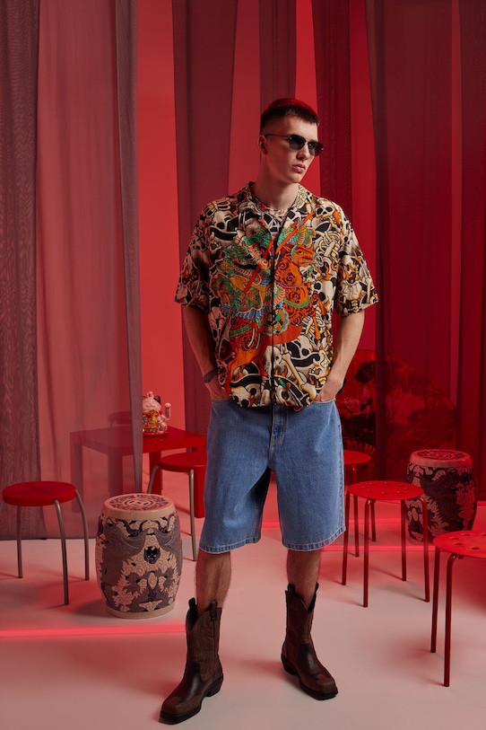 

Рубашка с добавлением льна Medicine, мультиколор