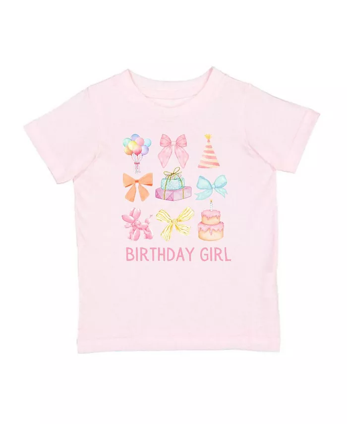 

Футболка с коротким рукавом для девочки "Birthday Cutie" Sweet Wink, розовый