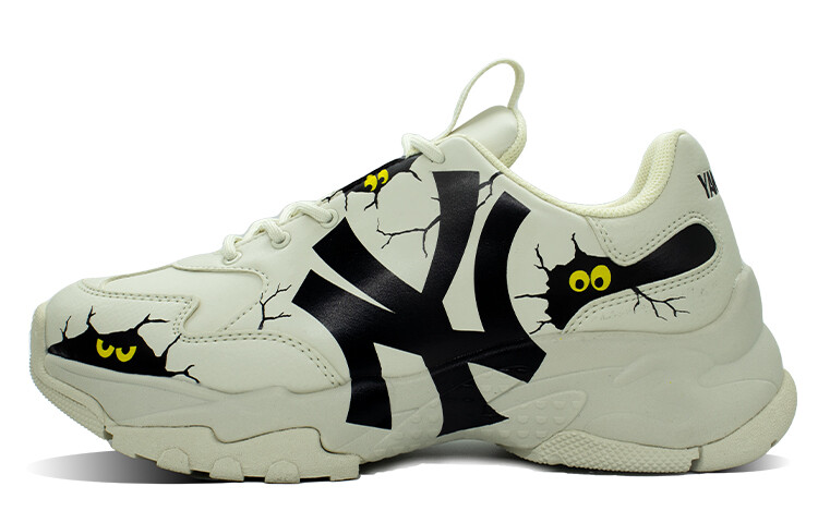 

Кроссовки MLB Chunky Sneakers Unisex Low-top Beige/black/yellow, цвет Off White