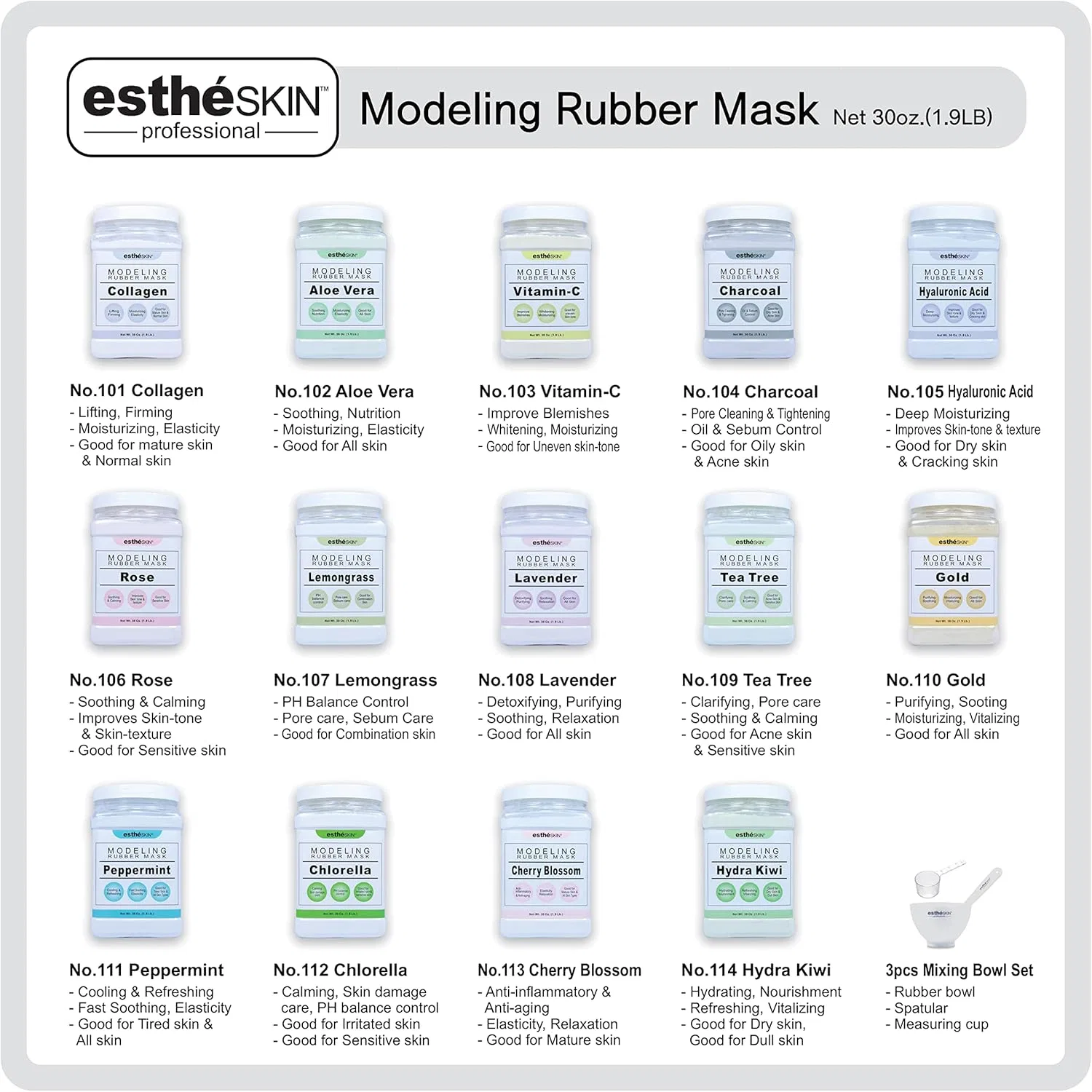 Моделирующая маска-пудра для лица Estheskin Lemongrass 850 г