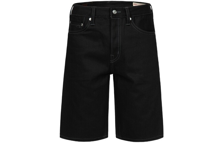 

Джинсовые шорты с логотипами Evisu, черный
