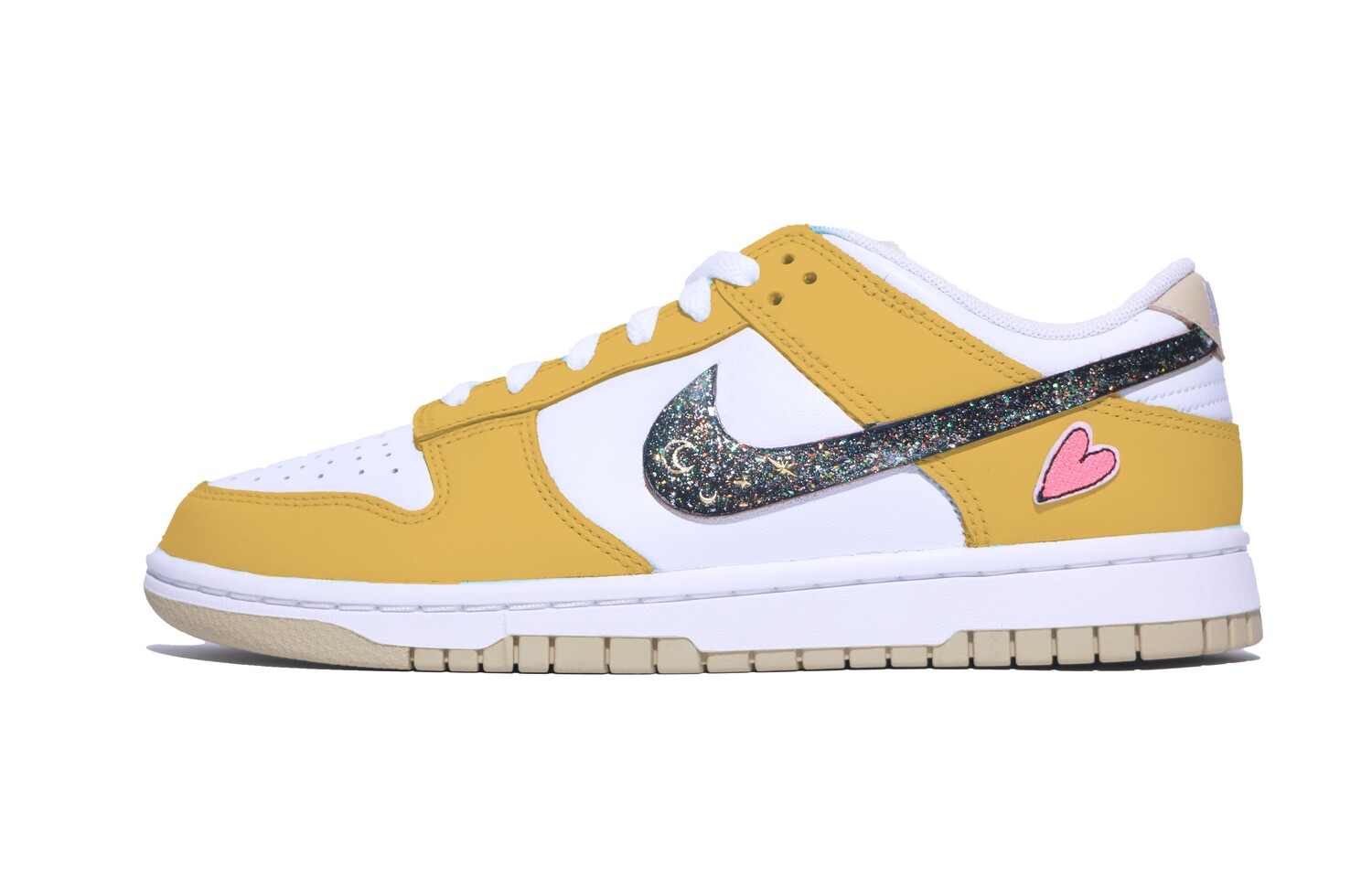 

Кроссовки Nike Dunk Skateboarding Shoes Men Low-top White/yellow/black, черный