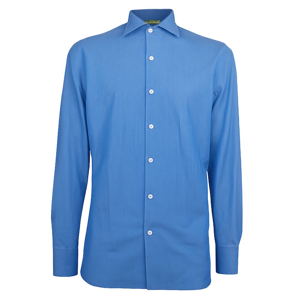 

Синяя хлопковая мужская рубашка Made In Italy, Blue