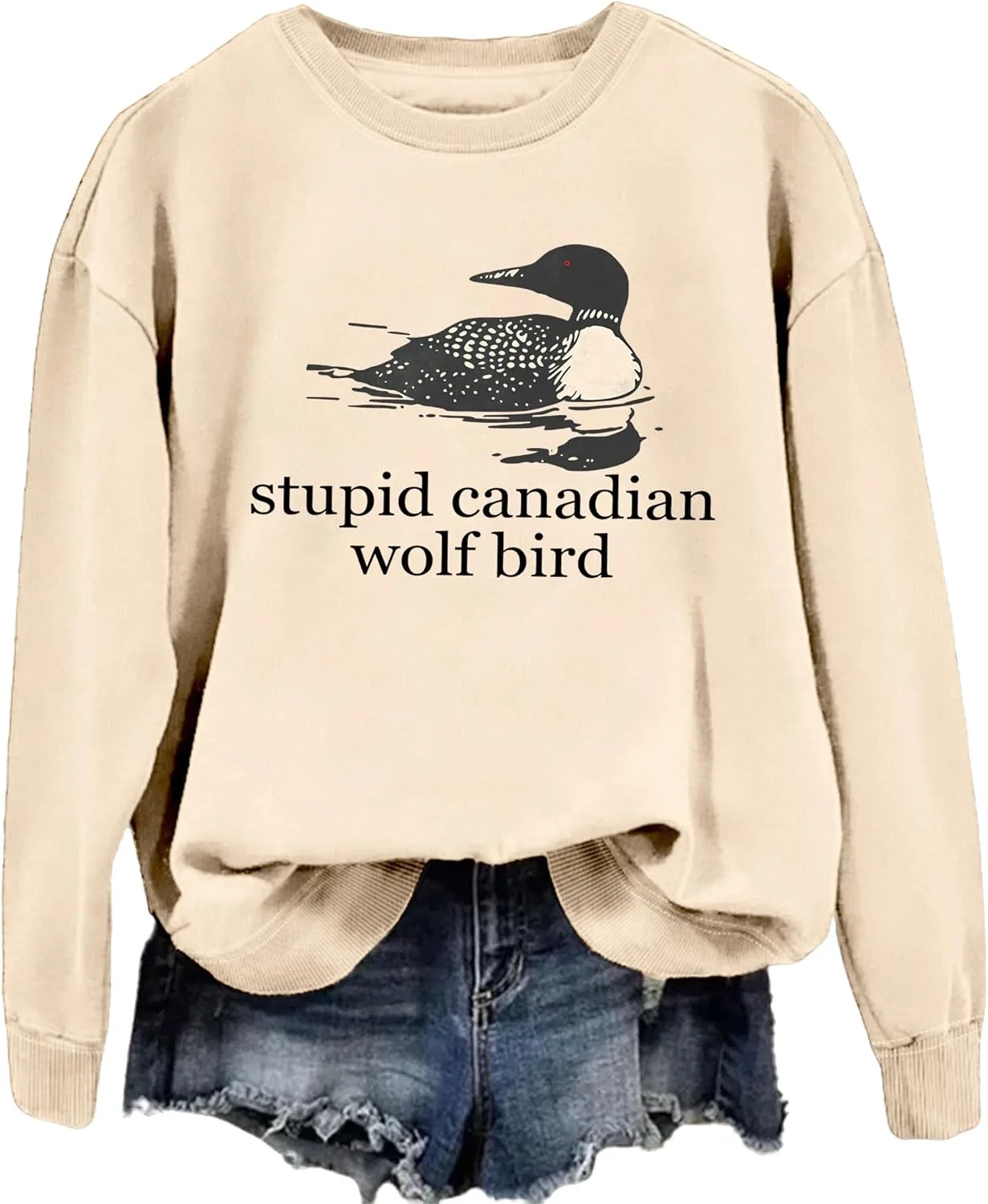 

Толстовка с принтом Stupid Canadian Wolf Bird для фанатов хоккея