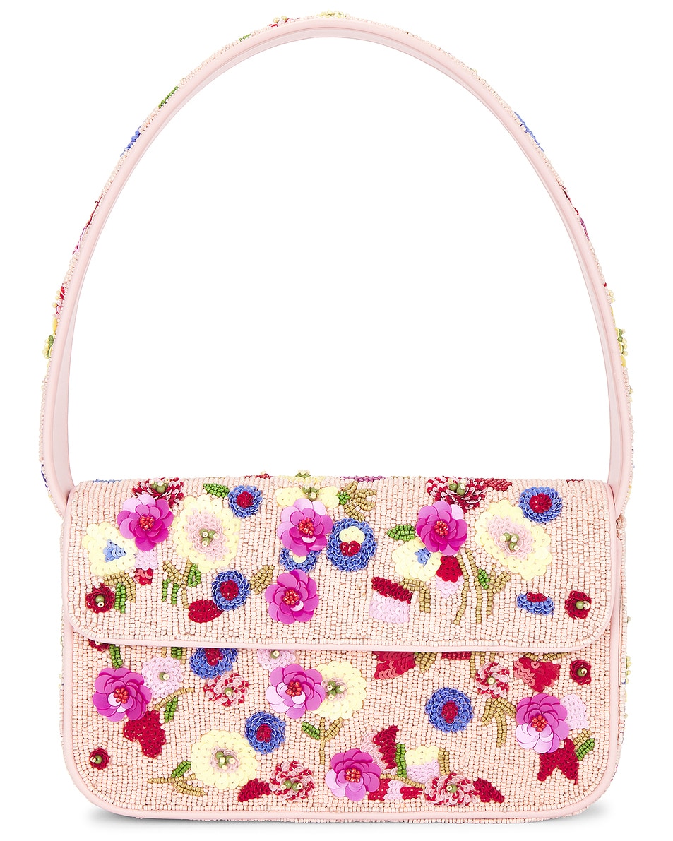 

Сумка Tommy из бисера Staud, цвет Wildflowers