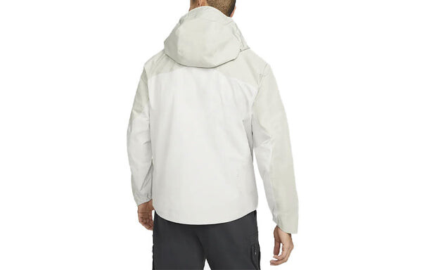 Куртка Men's Nike Casual Waterproof Hooded Long Sleeves Jacket Light Gray, серый — фото 2