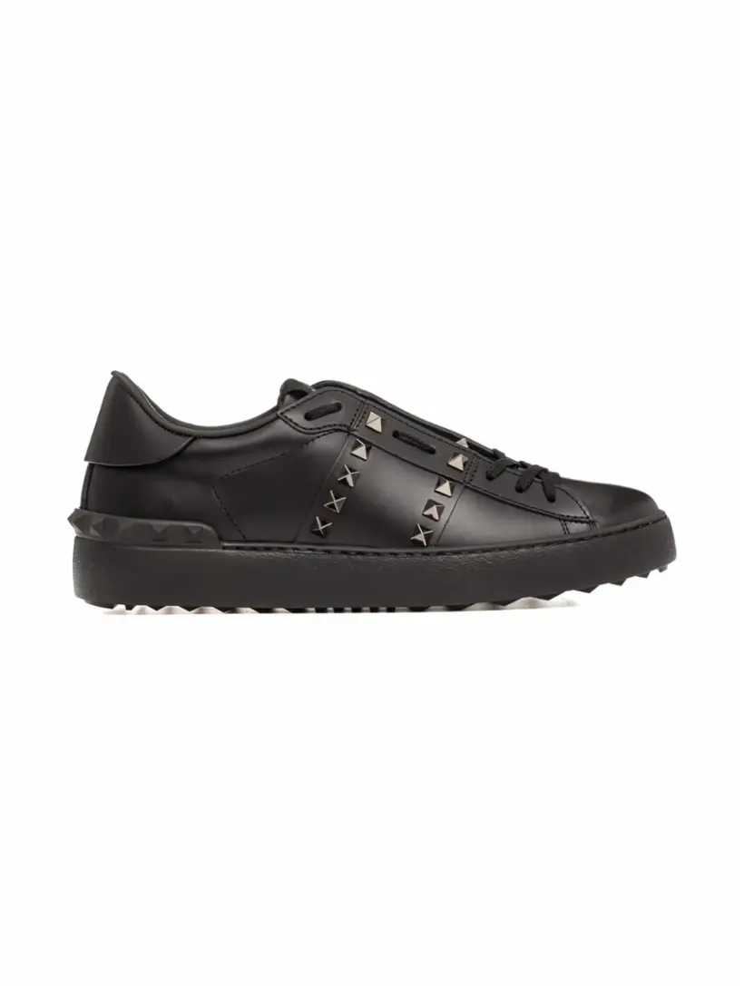 

Кожаные кеды Rockstud Untitled Valentino Garavani, черный