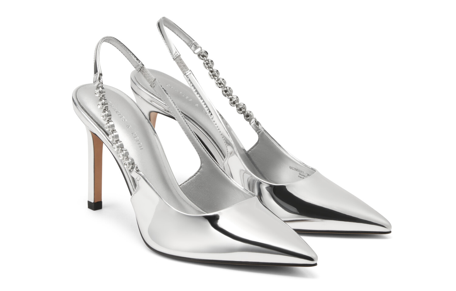 Свадебные туфли на высоком каблуке женские Charles&Keith — фото 3