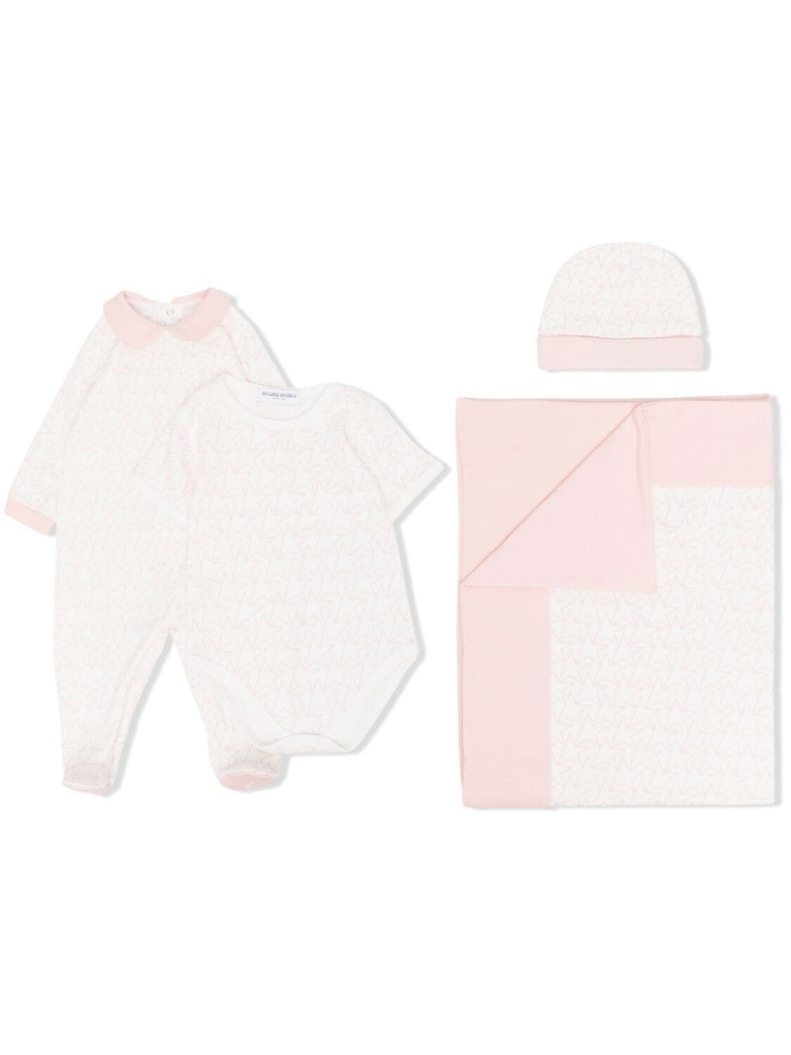 

Golden Goose Kids комплект для новорожденного с принтом, розовый