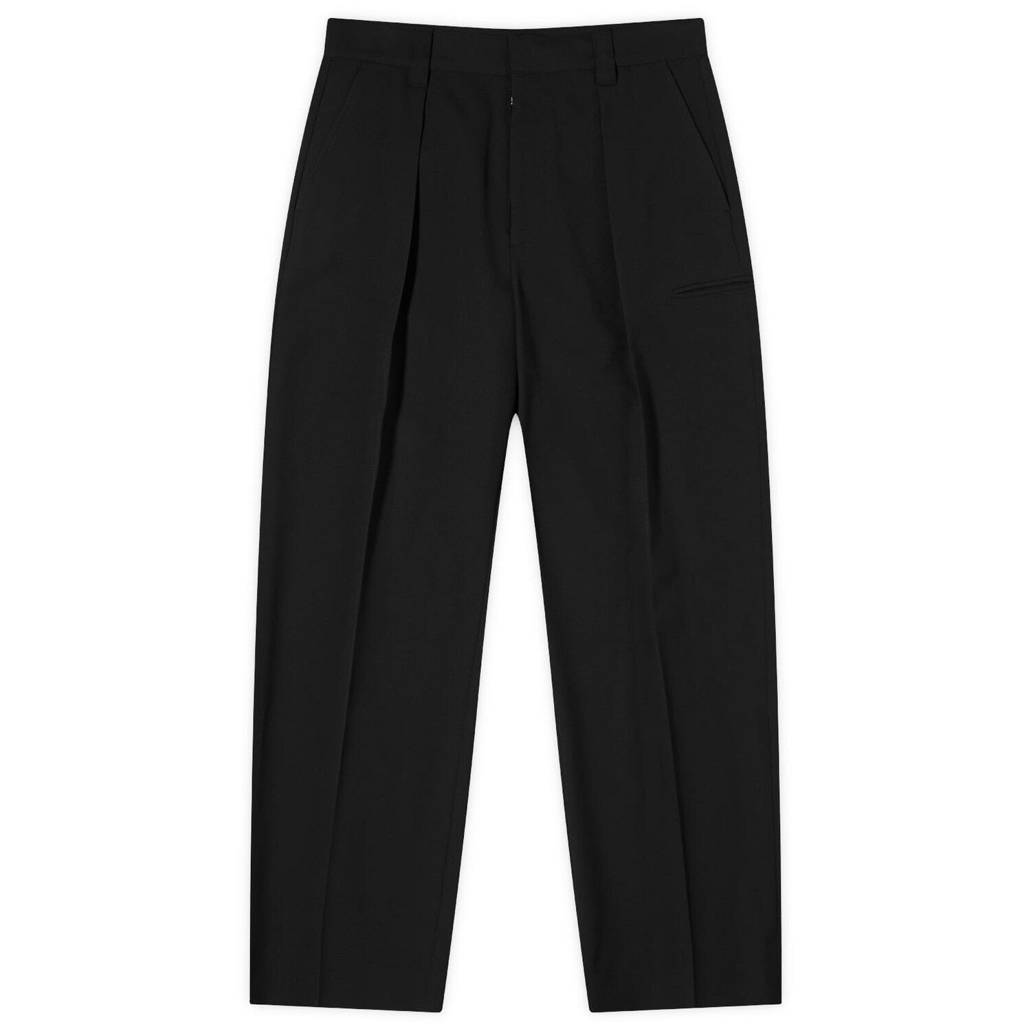 

Брюки Mm6 Maison Margiela Gabadine Pleated Trousers, черный