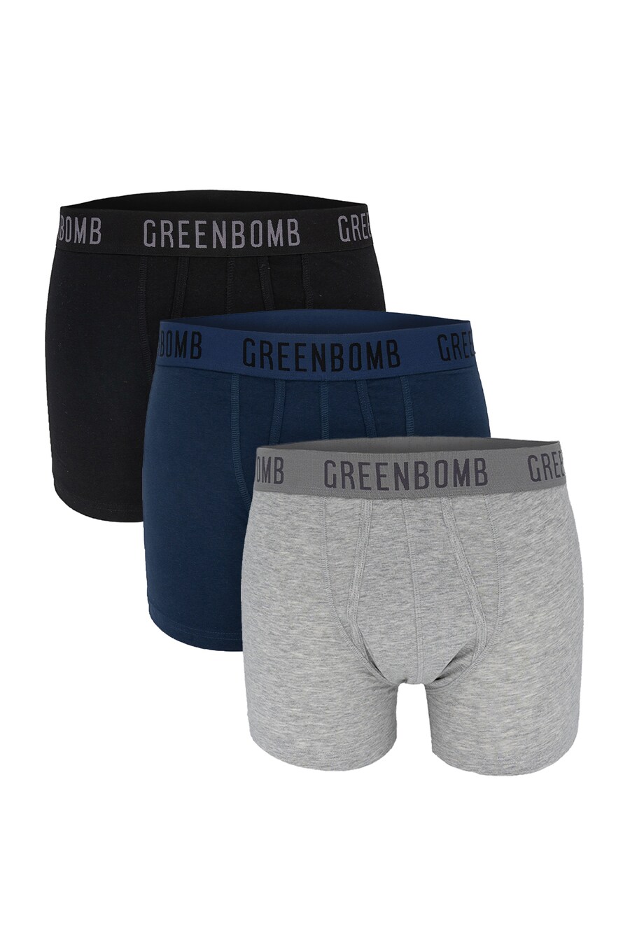 

Боксеры GREENBOMB, цвет Dark blue/Grey/Black