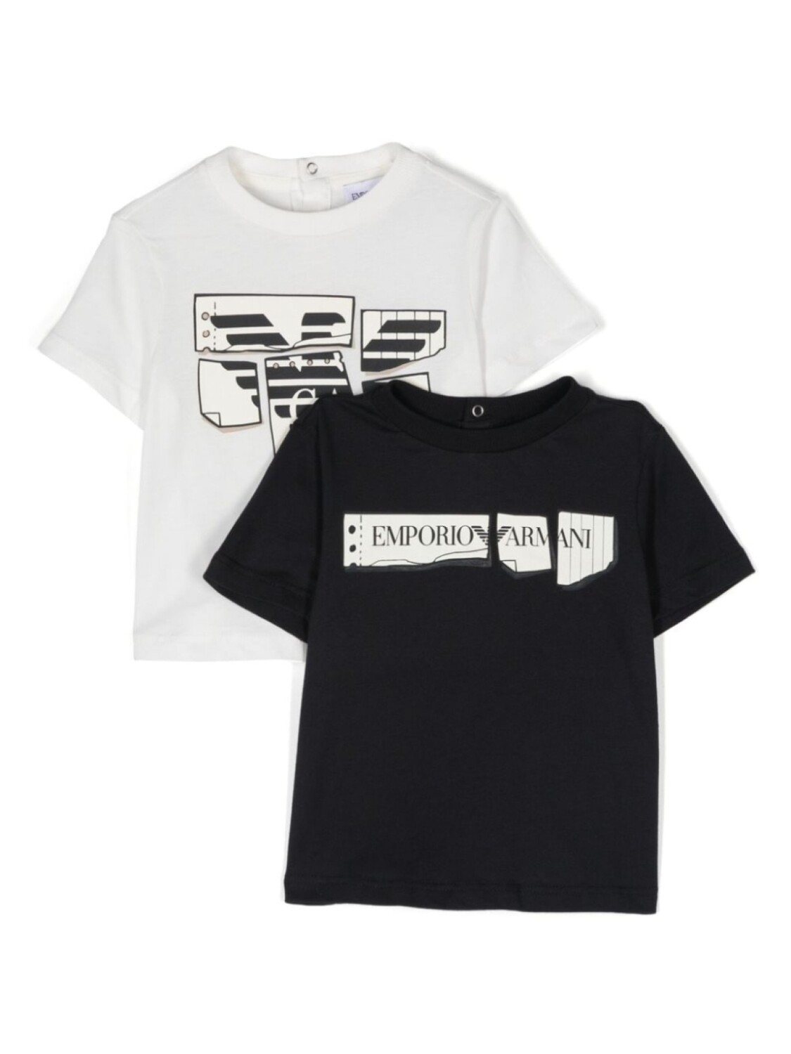 

Emporio Armani Kids комплект футболок с логотипом, белый