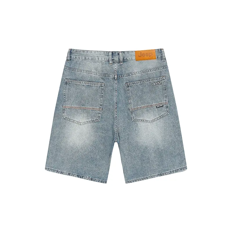 

Джинсовые шорты для верховой езды из спортивной коллекции Unisex Jeep, ripped светло-синий