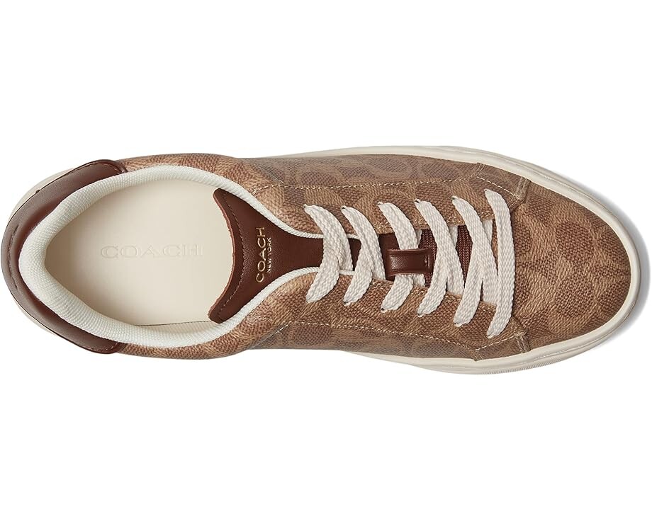 Кроссовки COACH High Line Signature Coated Canvas Sneaker, цвет Brown Khaki — фото 2