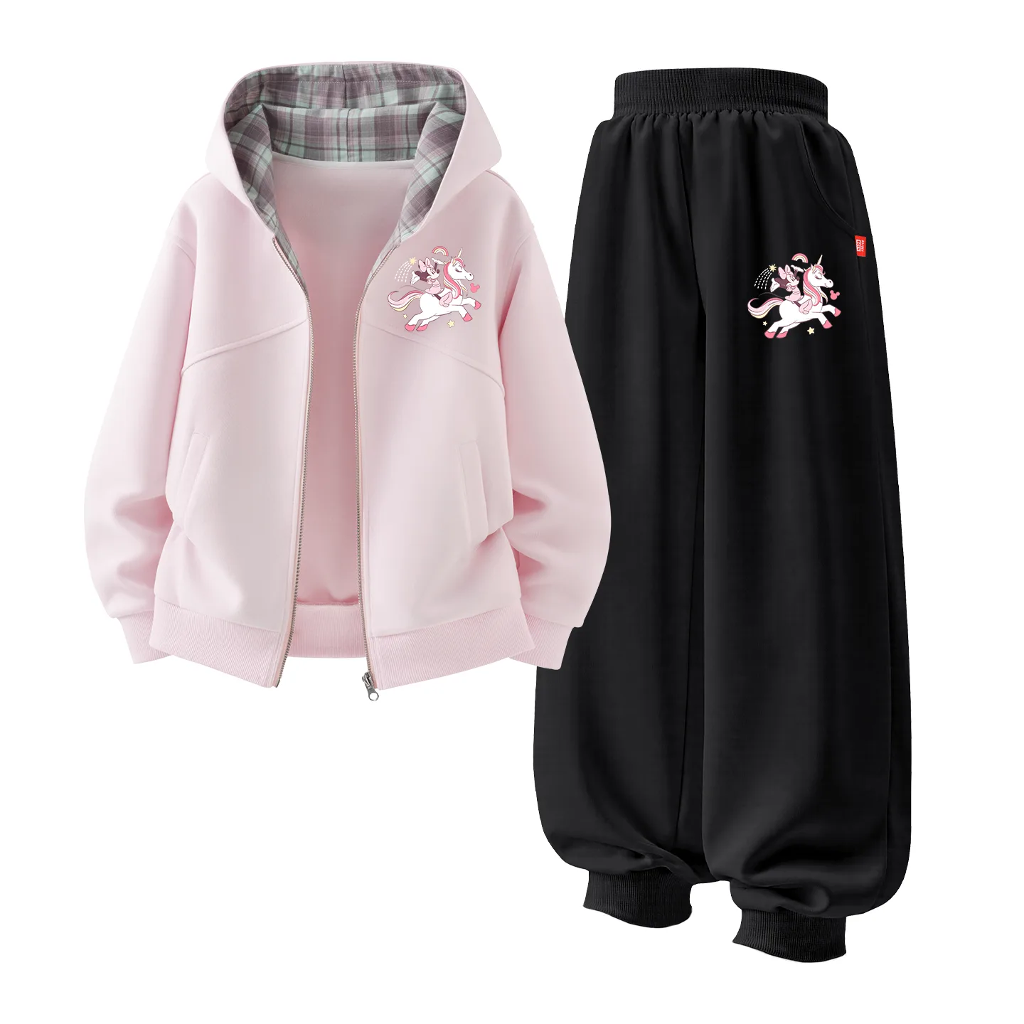 Детский спортивный комплект Casual Disney, DiFeiMa K Cherry Blossom Pink+DiFeiMa K Black