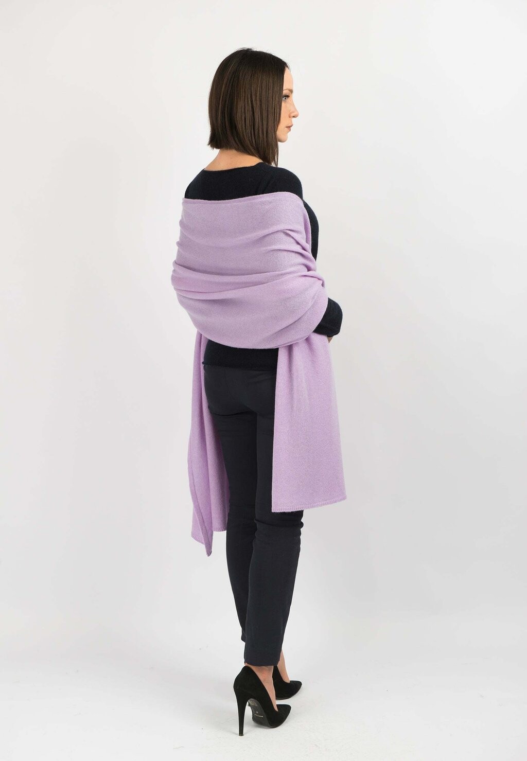 

Шарф Dalle Piane Cashmere, сиреневый