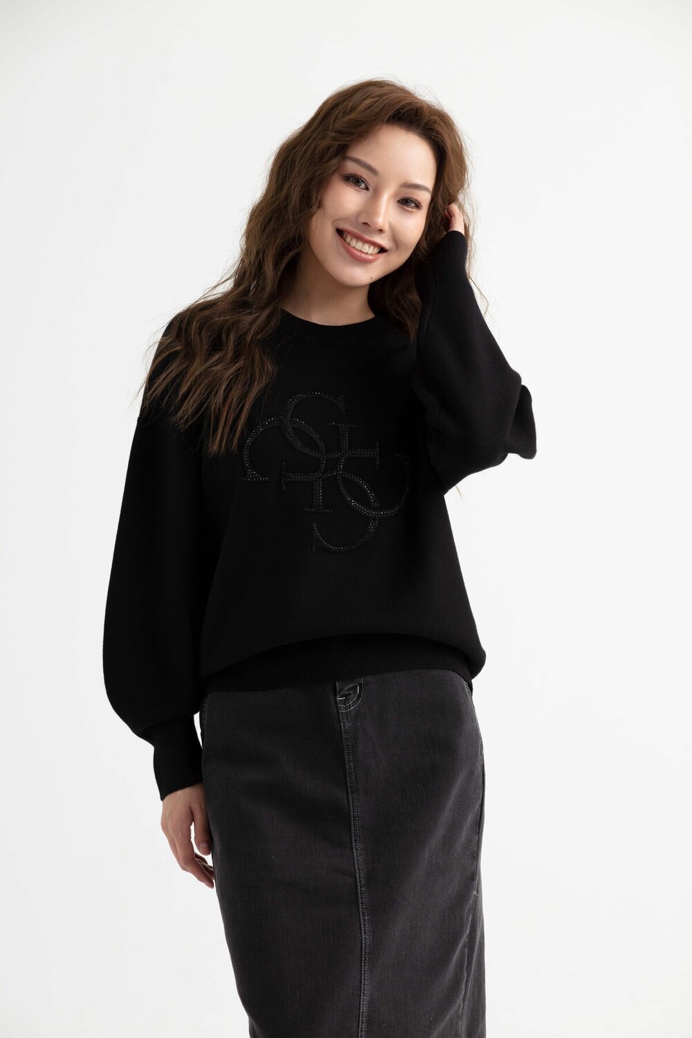 

Женский трикотаж Leonor Guess, черный