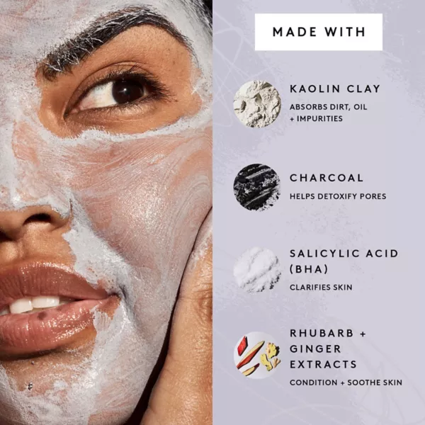 Маска для лица Fenty Skin — Печенье и чистая взбитая глиняная с салициловой кислотой и углем — фото 4