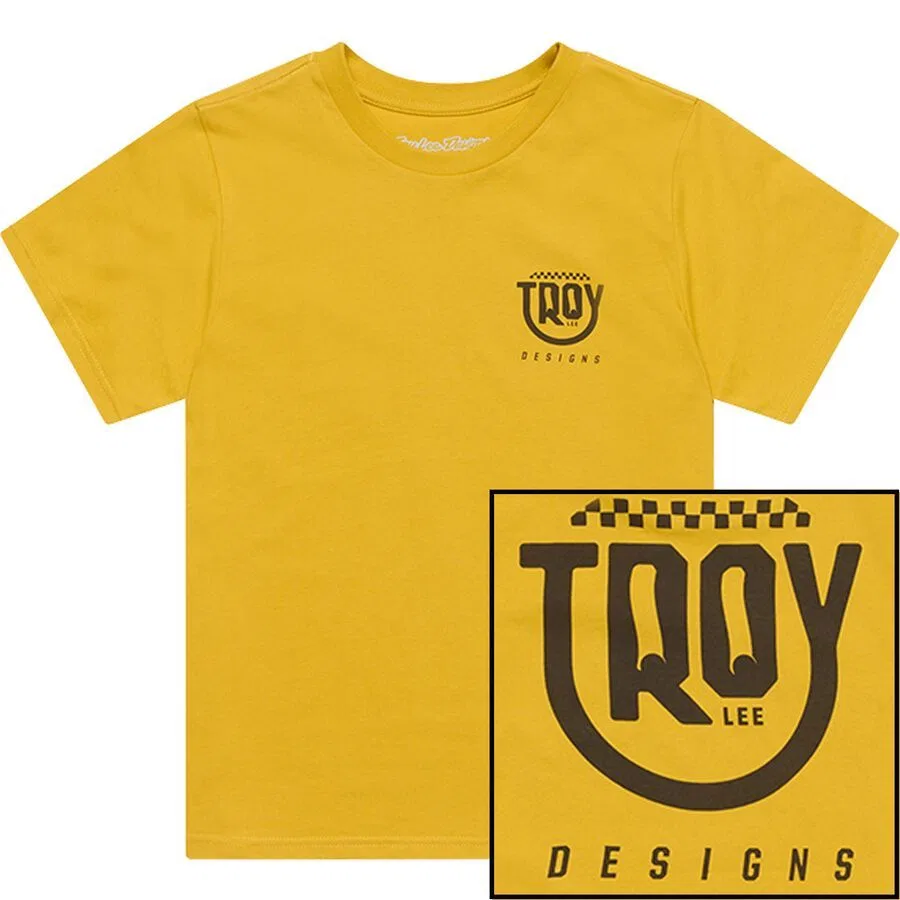 Детская футболка со смайликом Troy Lee Designs, Golden