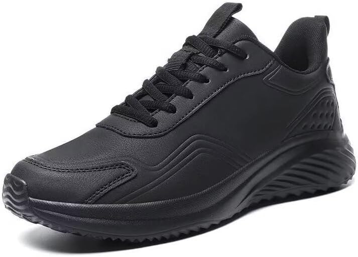 

Мужские модные кроссовки из искусственной кожи для прогулок, спорта и путешествий, лето и весна Zonkacen, черный