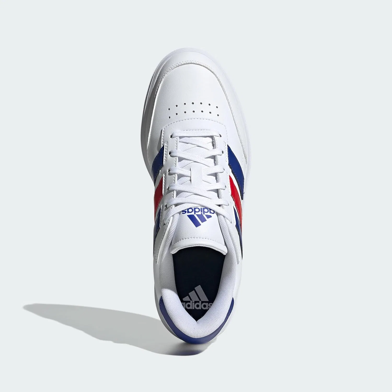 Кроссовки теннисные Adidas, цвет White/White/Better Scarlet — фото 4